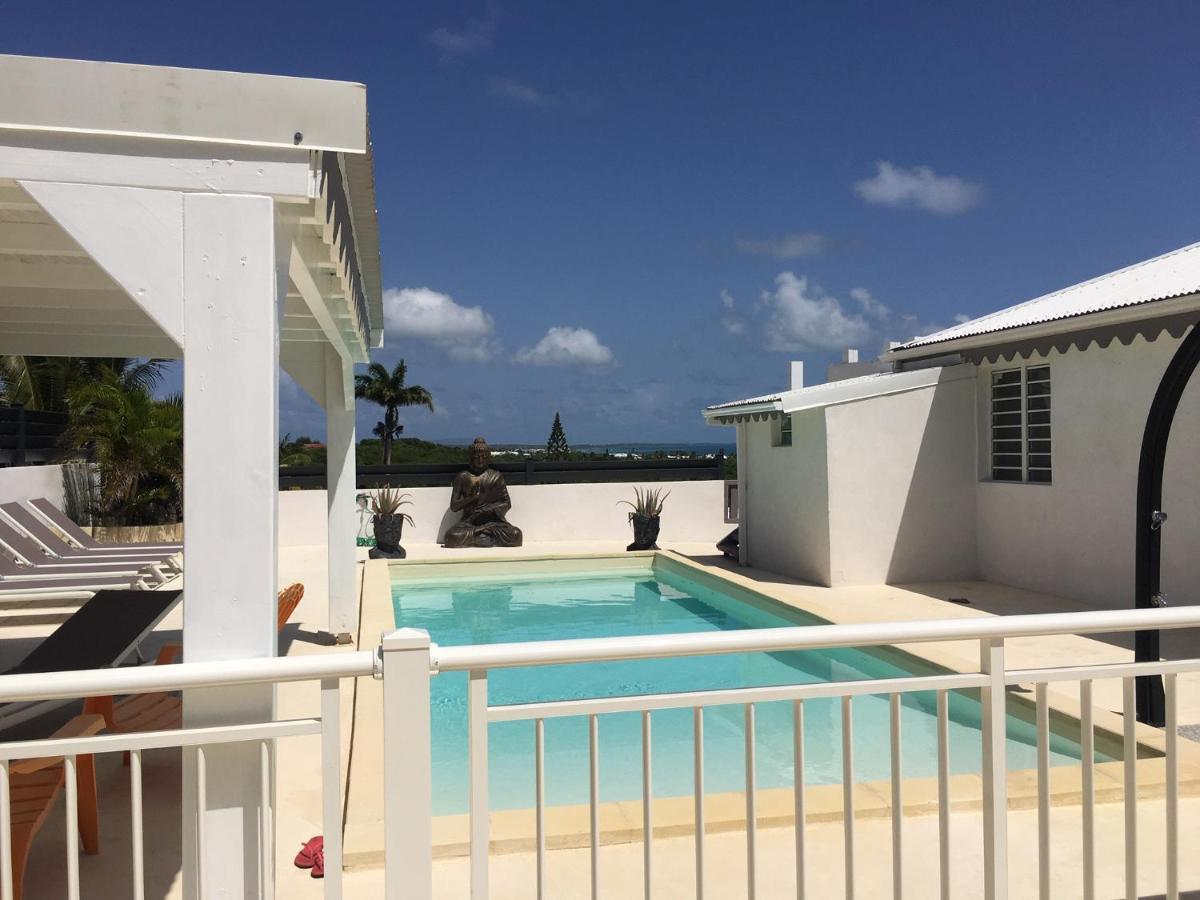 Villa Vue Mer 180°, Piscine Saint-Francois  Eksteriør billede